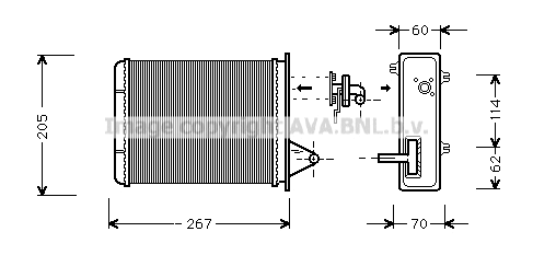 Heat Exchanger, interior heating (FT6089)