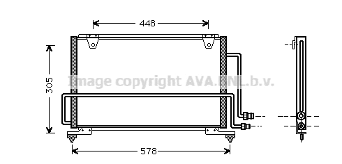 Condenser, air conditioning (MZ5108)