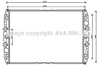 Radiator, engine cooling (MN2087)