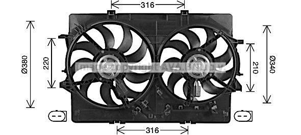 Fan, engine cooling (AI7522)