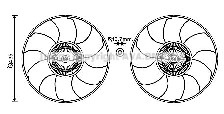 Fan, engine cooling (VNF332)
