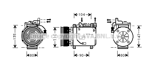 Compressor, air conditioning (MTK038)