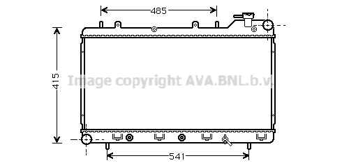 Radiator, engine cooling (SU2016)