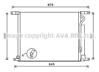 Condenser, air conditioning (DWA5139D)