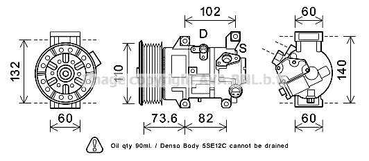 Compressor, air conditioning (TOK683)