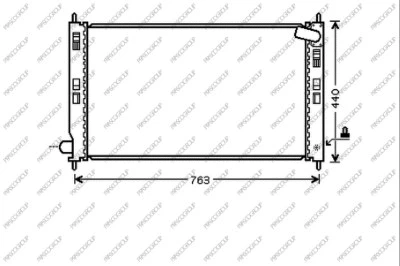 Radiator, engine cooling (CI802R001)