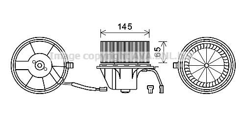 Electric Motor, interior blower (AI8375)