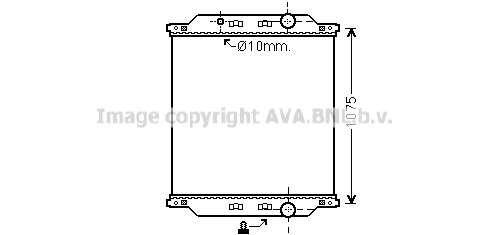Radiator, engine cooling (RE2057N)