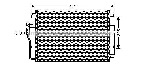 Condenser, air conditioning (VNA5277D)