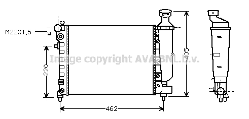 Radiator, engine cooling (PEA2012)