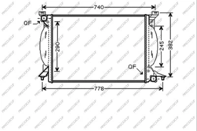 Radiator, engine cooling (AD020R020)