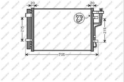 Condenser, air conditioning (HN040C001)