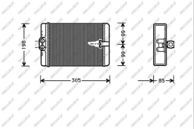 Heat Exchanger, interior heating (ME035H001)