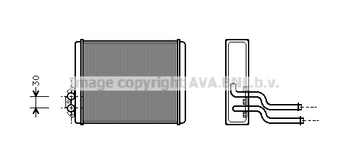 Heat Exchanger, interior heating (VOA6084)