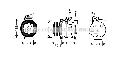 Compressor, air conditioning (AIK276)