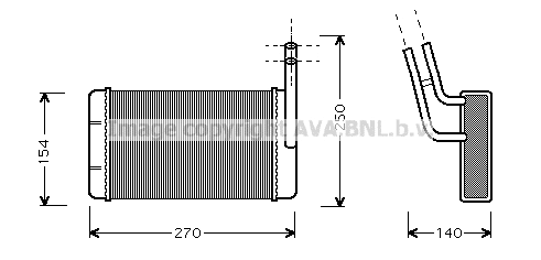 Heat Exchanger, interior heating (FD6132)