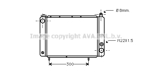 Radiator, engine cooling (DA2003)