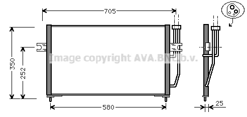 Condenser, air conditioning (VO5128)