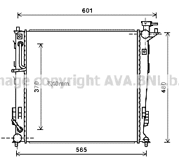 Radiator, engine cooling (KAA2214)