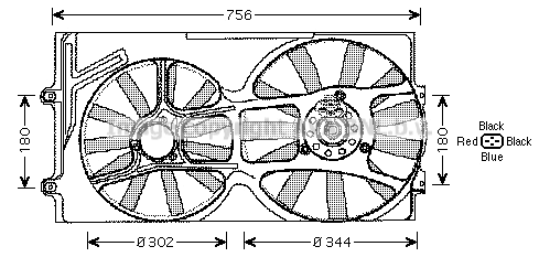 Fan, engine cooling (VN7510)