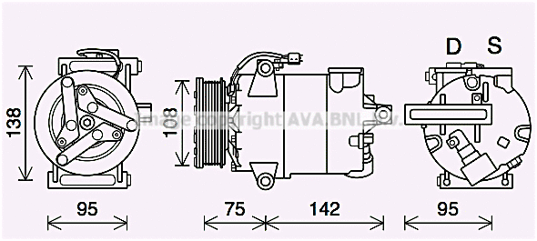 Compressor, air conditioning (FDK635)