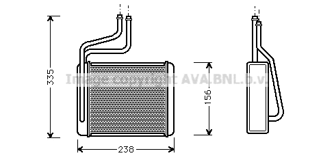 Heat Exchanger, interior heating (FD6286)