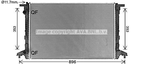 Radiator, engine cooling (AI2440)