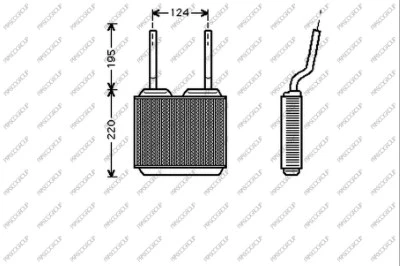Heat Exchanger, interior heating (OP013H001)