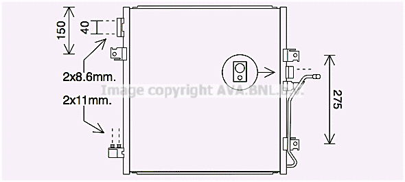 Condenser, air conditioning (JE5076)