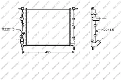 Radiator, engine cooling (DA220R001)