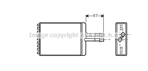 Heat Exchanger, interior heating (OL6216)
