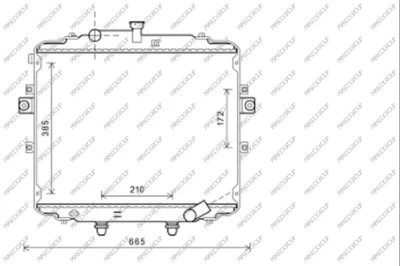 Radiator, engine cooling (HN920R005)