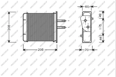 Heat Exchanger, interior heating (FT132H001)