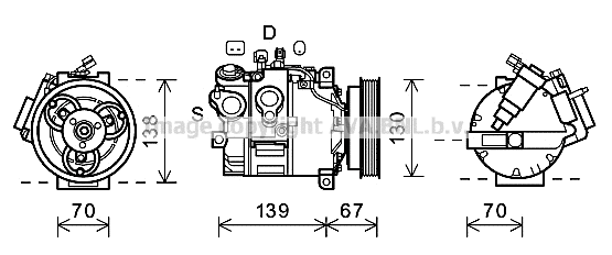 Compressor, air conditioning (VOK167)