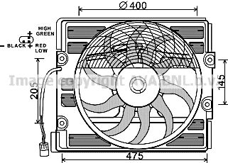 Fan, engine cooling (BW7512)