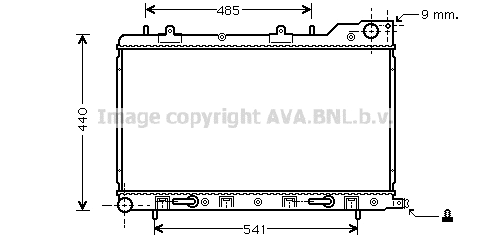 Radiator, engine cooling (SU2054)