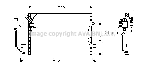 Condenser, air conditioning (MSA5257D)