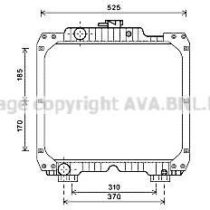 Radiator, engine cooling (NH2019)