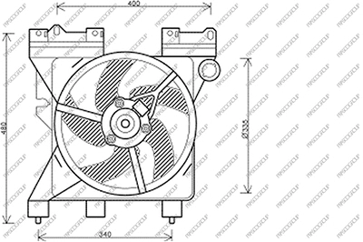 Fan, engine cooling (CI715F005)