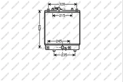 Radiator, engine cooling (OP304R004)