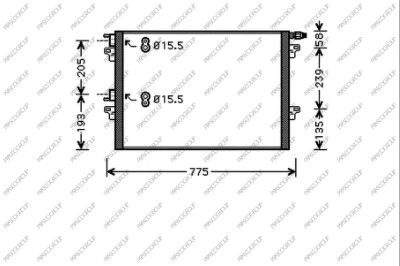Condenser, air conditioning (RN154C001)