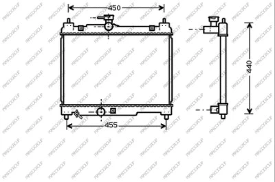 Radiator, engine cooling (TY320R001)