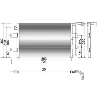 Condenser, air conditioning (VG420C001)