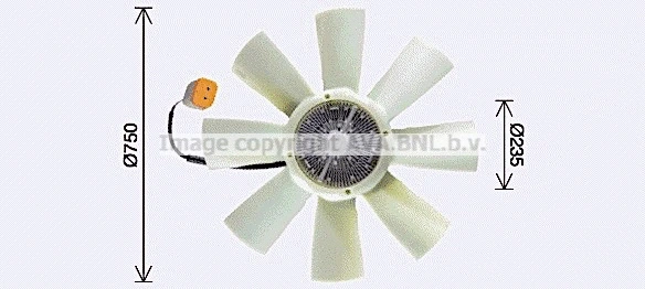 Fan, engine cooling (SCF086)