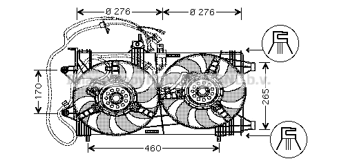 Fan, engine cooling (FT7518)