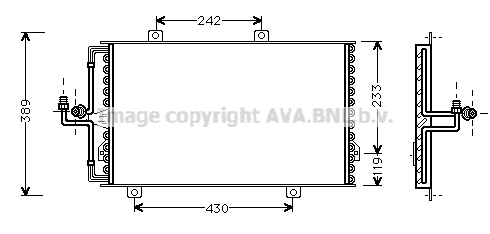 Condenser, air conditioning (AL5060)