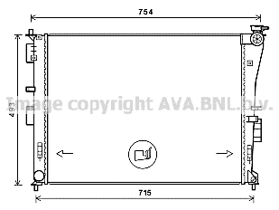 Radiator, engine cooling (KA2269)
