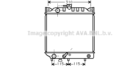 Radiator, engine cooling (SZ2007)