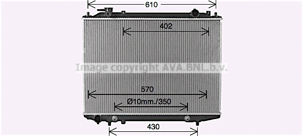Radiator, engine cooling (FD2664)