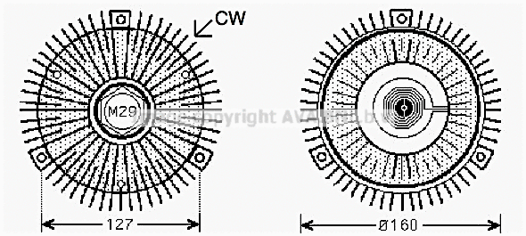 Clutch, radiator fan (MSC421)